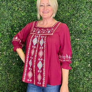 Embroidered Top
